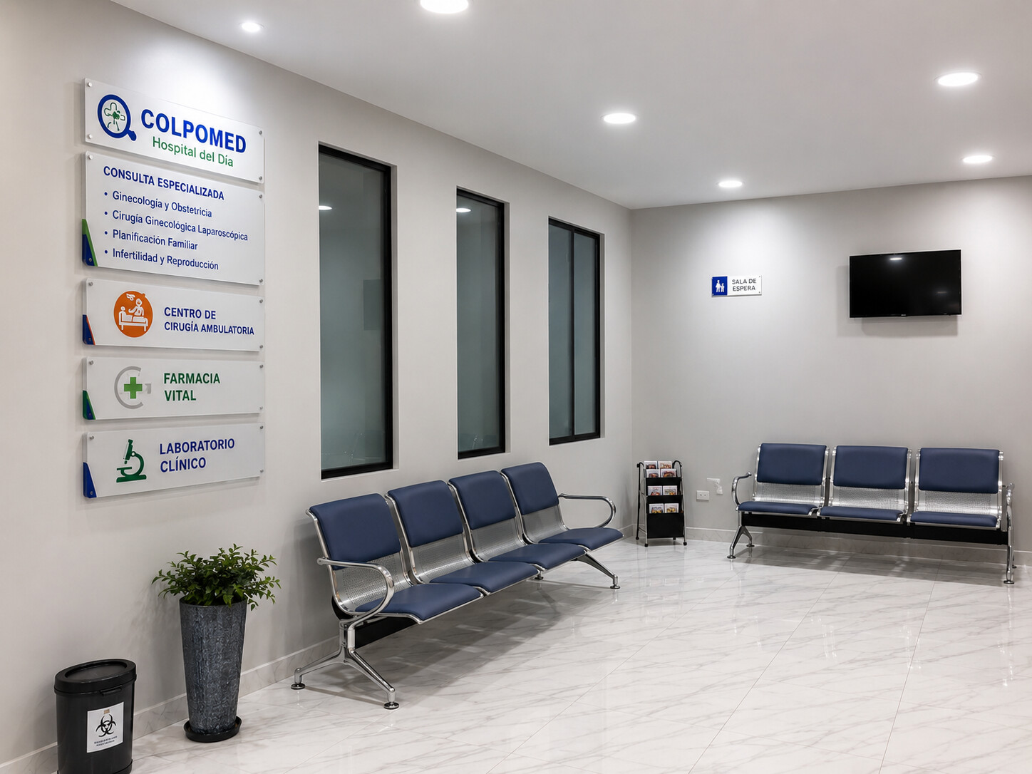 Sala de espera de COLPOMED